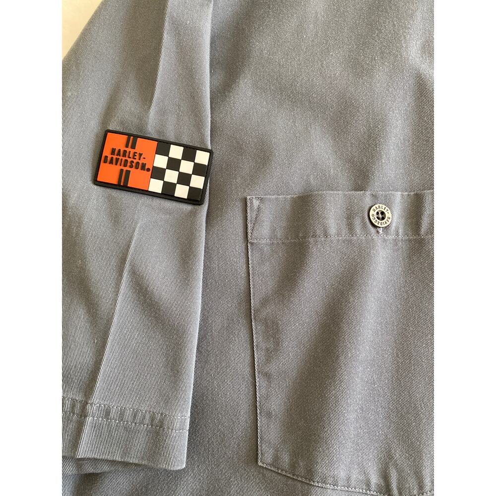 Harley Davidson Y2k Patchwork Hog Motorcycle Butt… - image 4